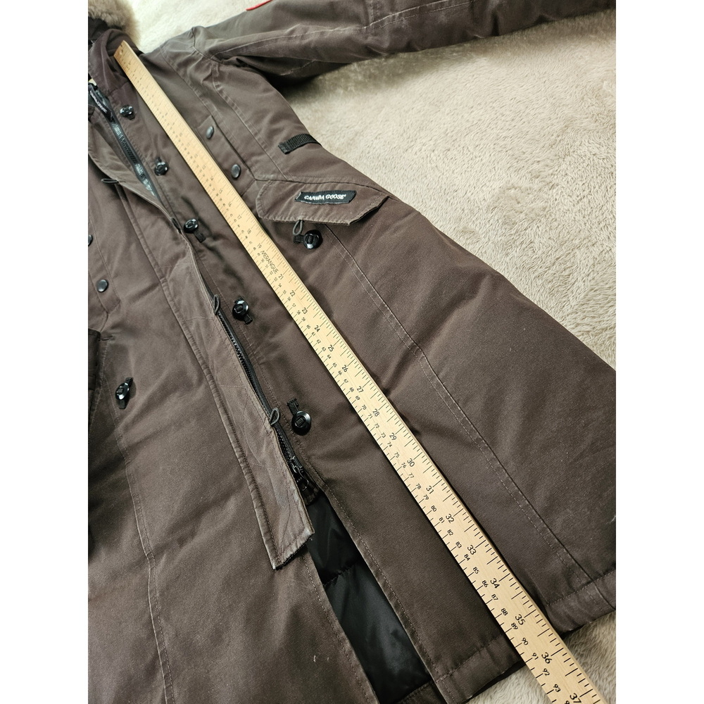 Canada Goose Down Jacket Parka Coyote Fur Hooded Women's Size 2XS - Picture 7 of 10